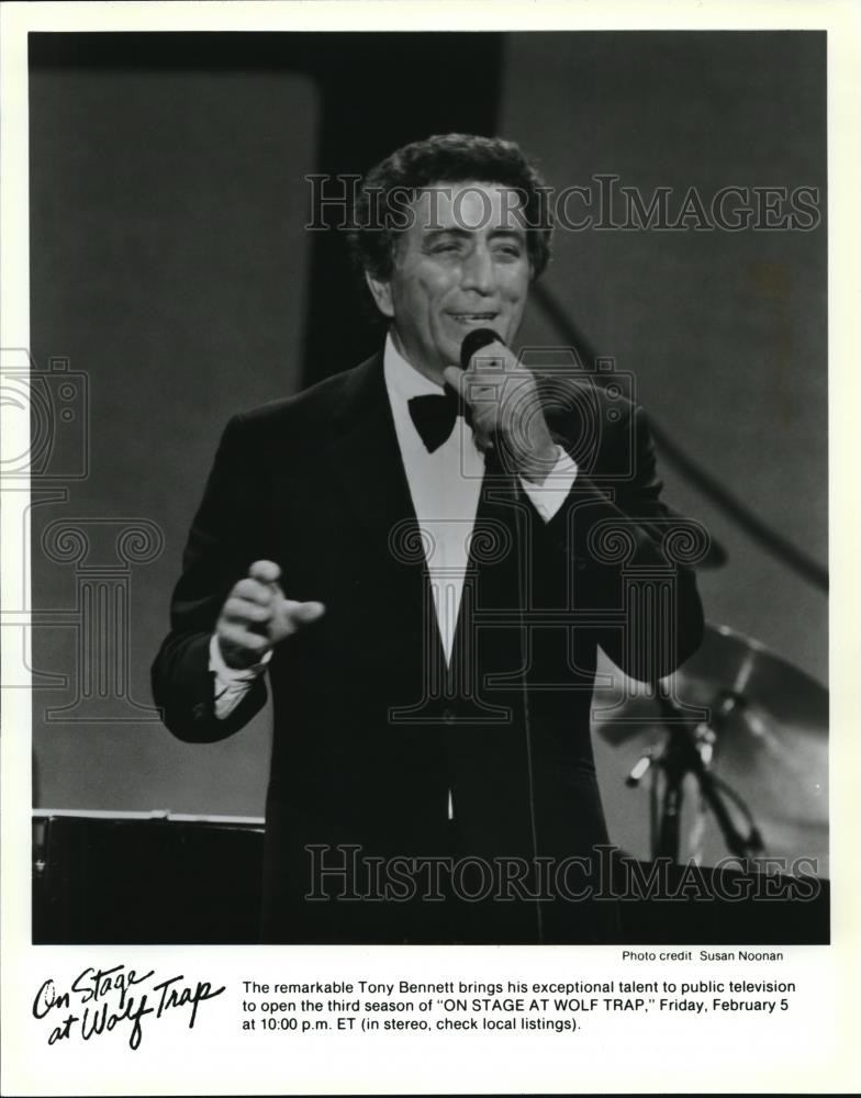1988 Press Photo Tony Bennett On Stage at Wolf Trap - cvp00961 - Historic Images