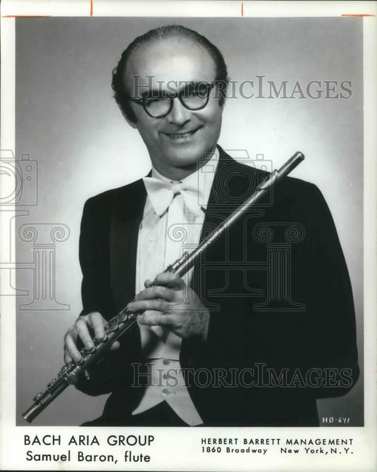 1974 Press Photo Samuel Baron of Bach Aria Group - Historic Images