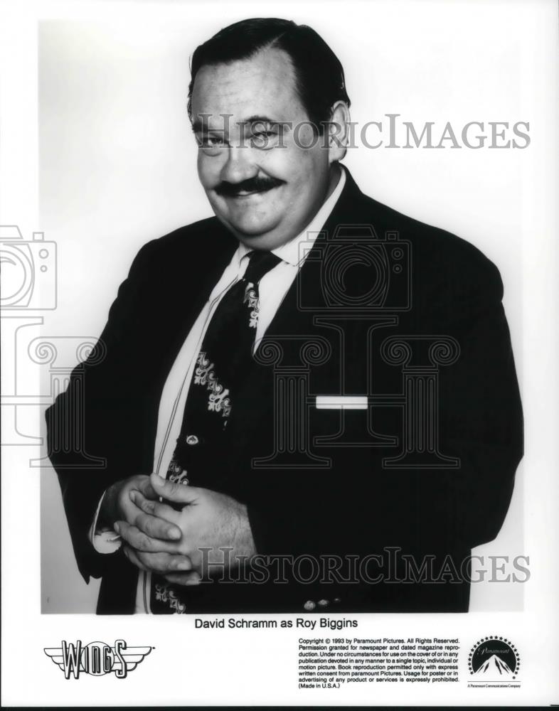 1993 Press Photo David Schramm as Roy Biggins - cvp19717 - Historic Images