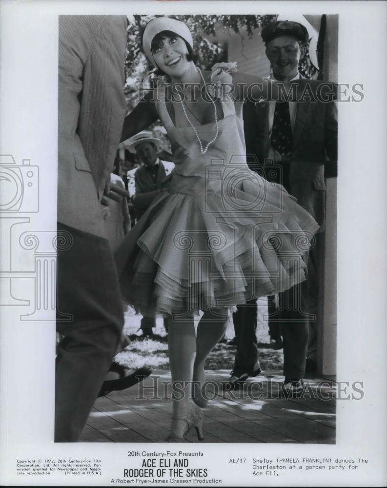 1973 Press Photo Pamela Franklin Ace Elk & Rodger Of The Skies - cvp18245 - Historic Images