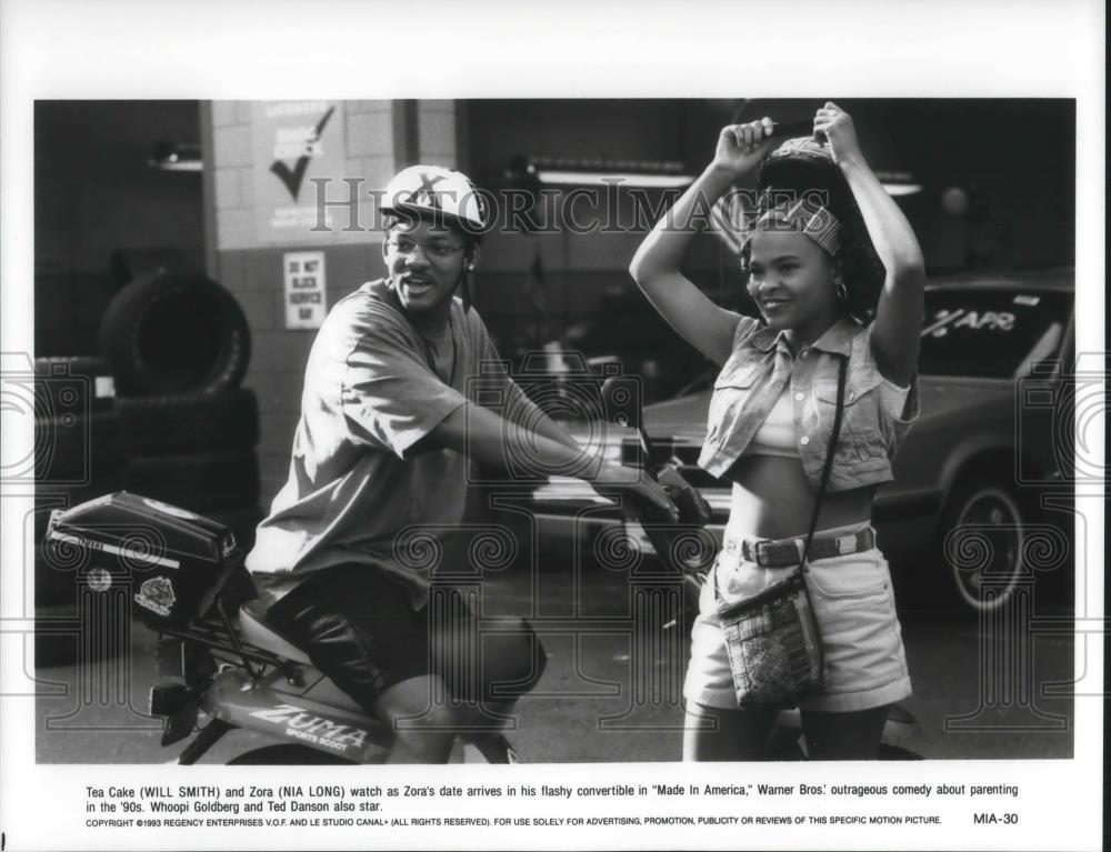1994 Press Photo Will Smith and Nia Long star in Made in America - cvp10129 - Historic Images