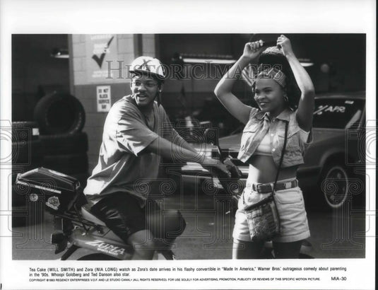 1994 Press Photo Will Smith and Nia Long star in Made in America - cvp10129 - Historic Images