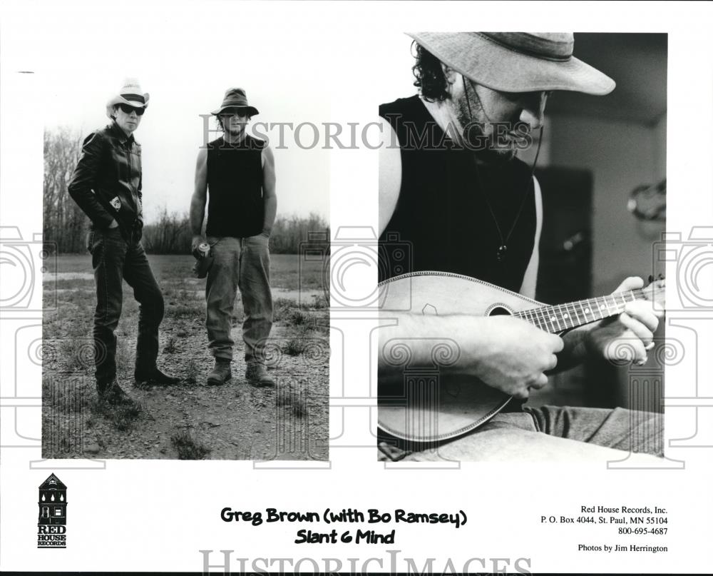 1998 Press Photo Greg Brown and Bo Ramsey Slant 6 Mind Musicians - cvp00641 - Historic Images