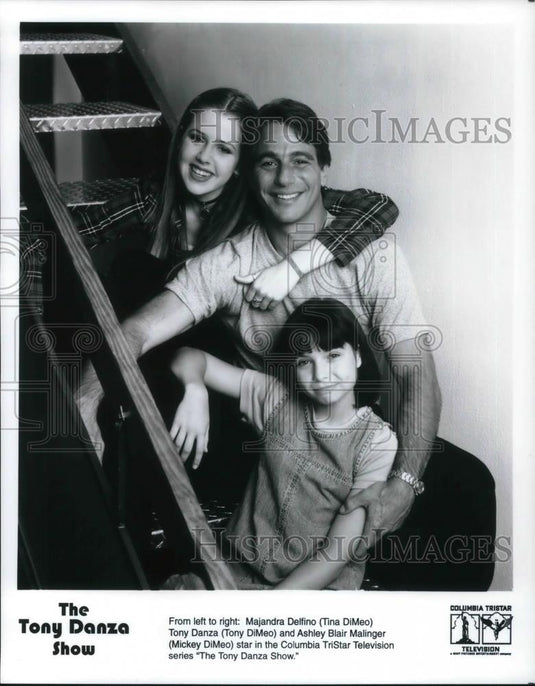 Press Photo Majandra Delfino Tony Danza Mickey DiMeo on The Tony Danza Show - Historic Images