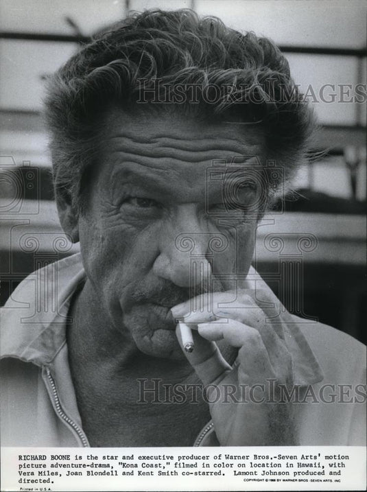 1968 Press Photo Richard Boone in Kona Coast - cvp00039 - Historic Images