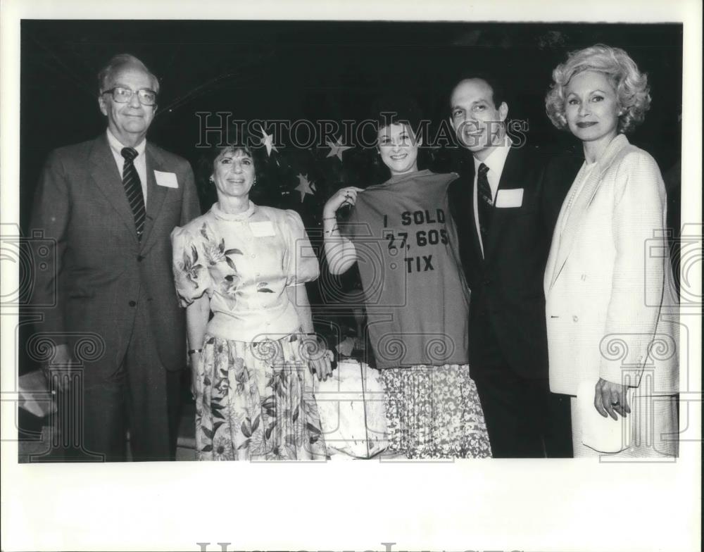 1991 Press Photo Barbara Robinson David and Carola Bamberger Cleveland Opera - Historic Images