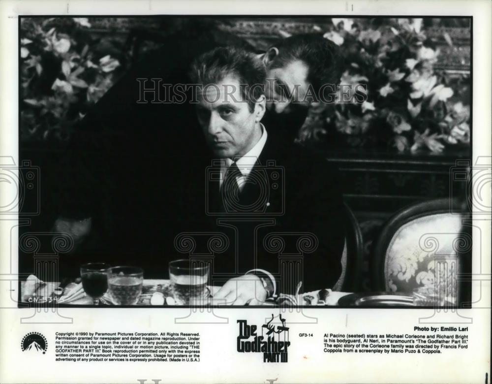 1990 Press Photo Movie The Godfather III - cvp19018 - Historic Images