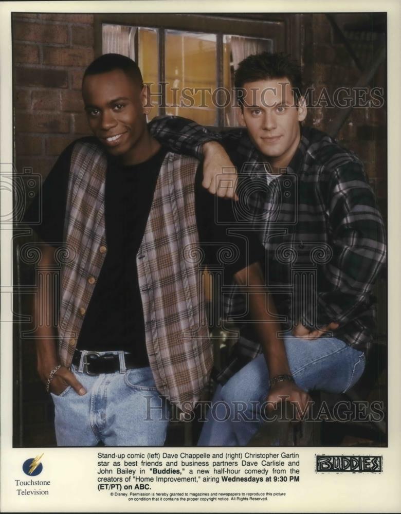 Press Photo Dave Chappelle and Christopher Gartin star in Buddies - Historic Images