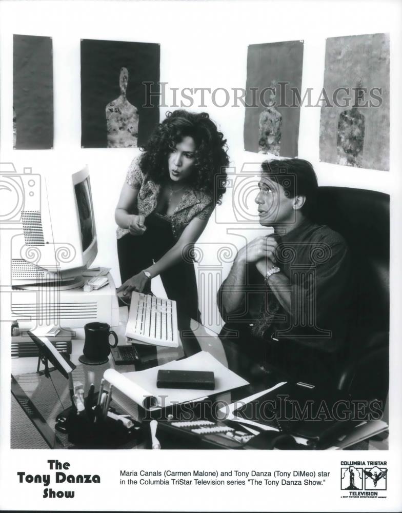 Press Photo Maria Canals and Tony Danza star on The Tony Danza Show - cvp11066 - Historic Images