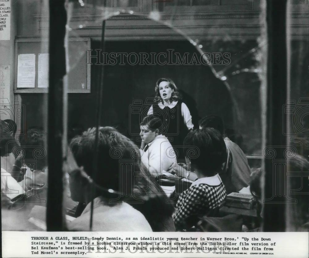 1967 Press Photo Sandy Dennis in Up the Down Staircase - cvp03064 - Historic Images