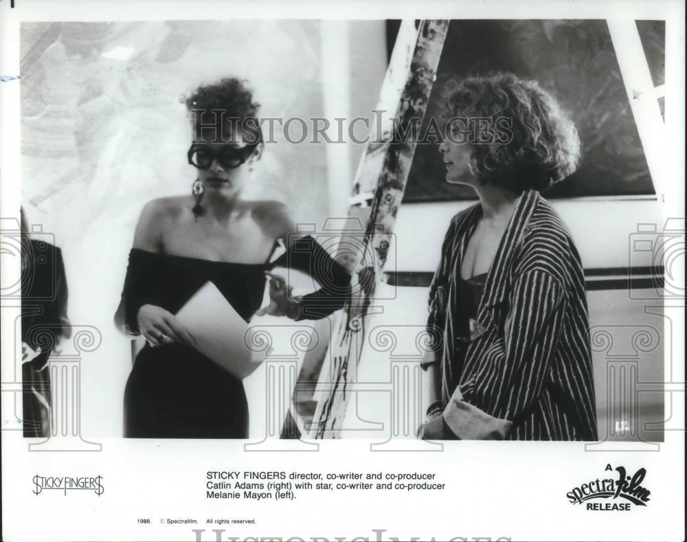 1988 Press Photo Melanie Mayon & Catlin Adams Director of Sticky Fingers - Historic Images
