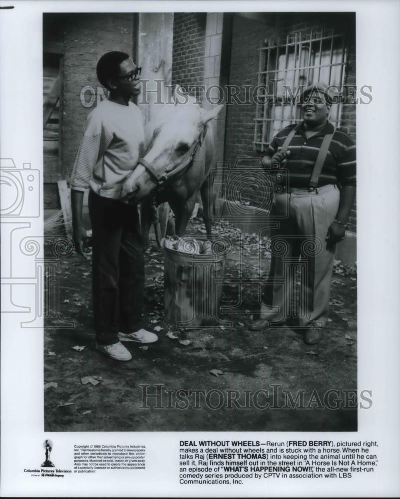 1985 Press Photo Deal Without Wheels Fred Berry Ernest Thomas - cvp18708 - Historic Images