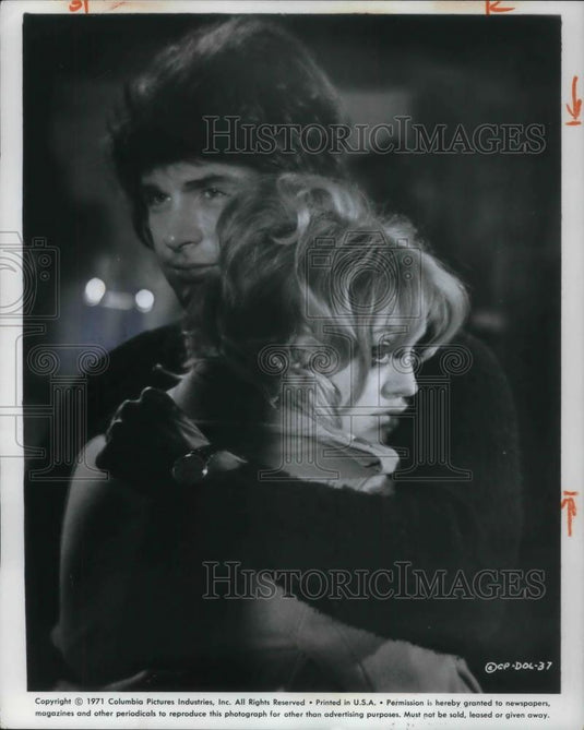 1971 Press Photo Warren Beatty Goldie hawn - cvp16102 - Historic Images