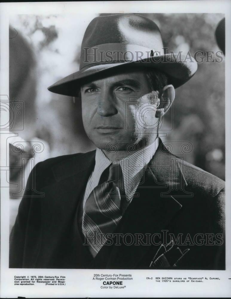1975 Press Photo Ben Gazzara as Al Capone in Capone - cvp12188 - Historic Images