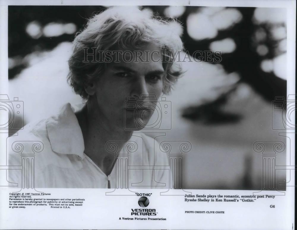 1987 Press Photo Julian Sands in Gothic - cvp19994 - Historic Images