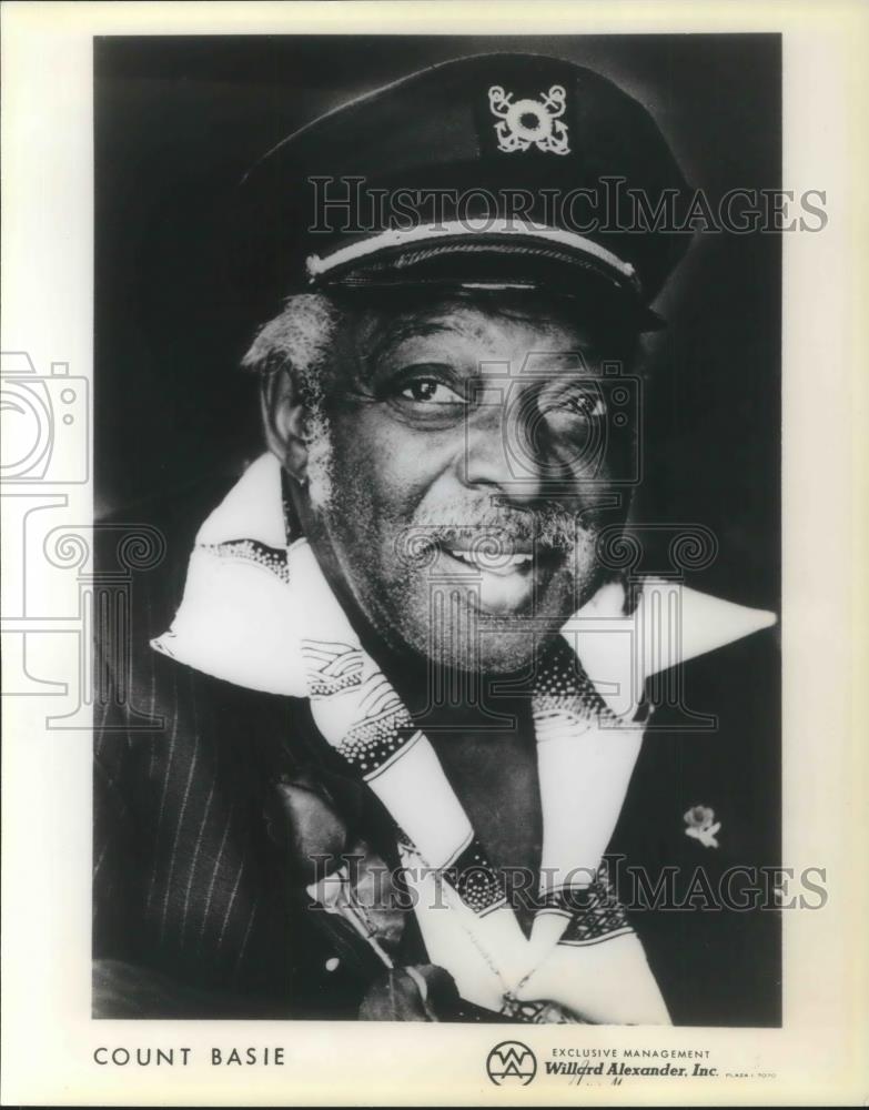 1986 Press Photo Count Basie Jazz Swing Pianist Musician Bandleader - cvp05080 - Historic Images