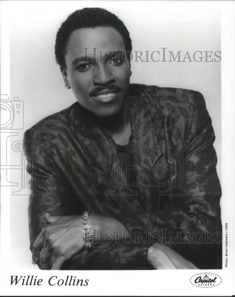 1986 Press Photo Willie Collins Singer Songwriter - cvp02261 - Historic Images