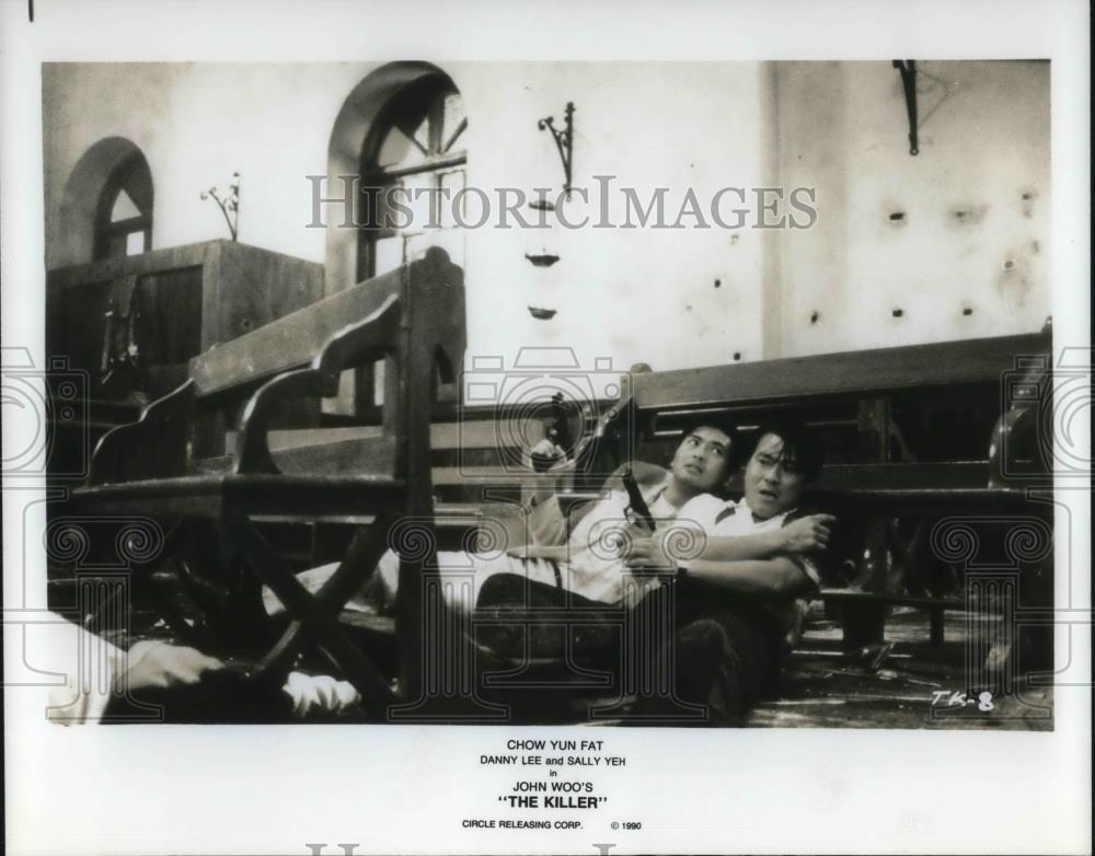 1993 Press Photo Chow Yun Fat, Danny Lee and Sally Yeh in The Killer - cvp19362 - Historic Images