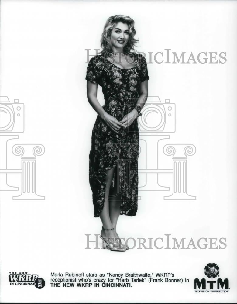 Press Photo Marla Rubinoff stars on The New WKRP in Cincinnati TV show - Historic Images