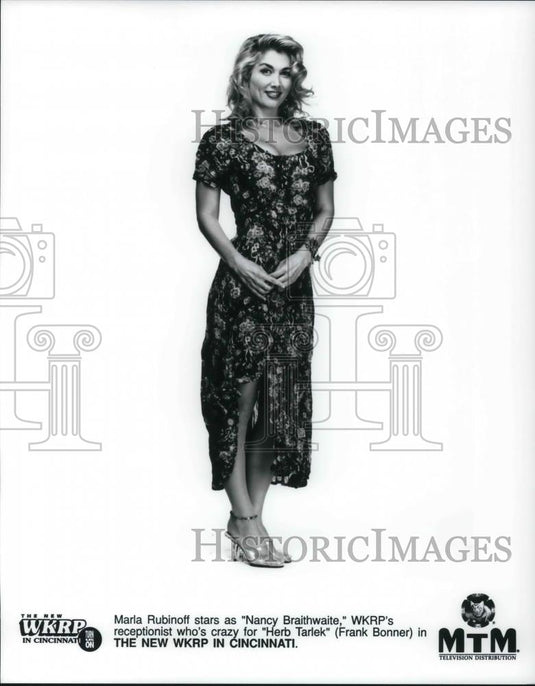 Press Photo Marla Rubinoff stars on The New WKRP in Cincinnati TV show - Historic Images