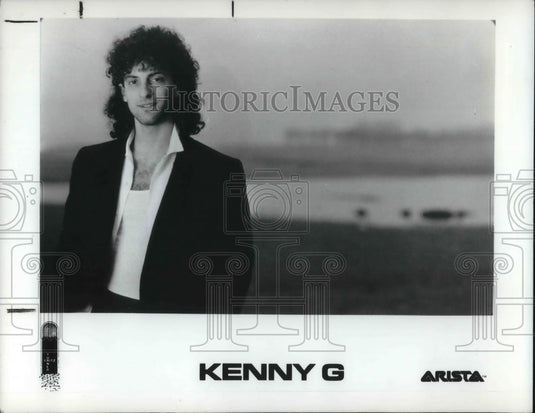 1987 Press Photo Kenny G Adult Contemporary Smooth Jazz Saxophone Player - Historic Images