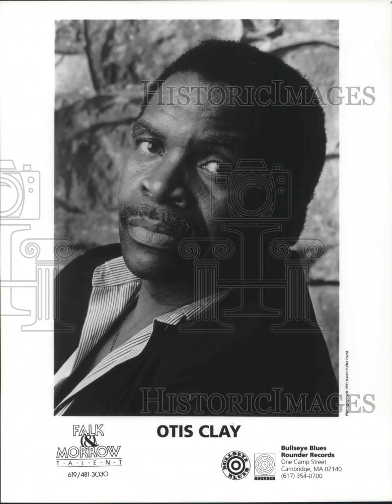 1992 Press Photo Otis Clay R&amp;B Gospel Soul Singer - cvp02487 - Historic Images