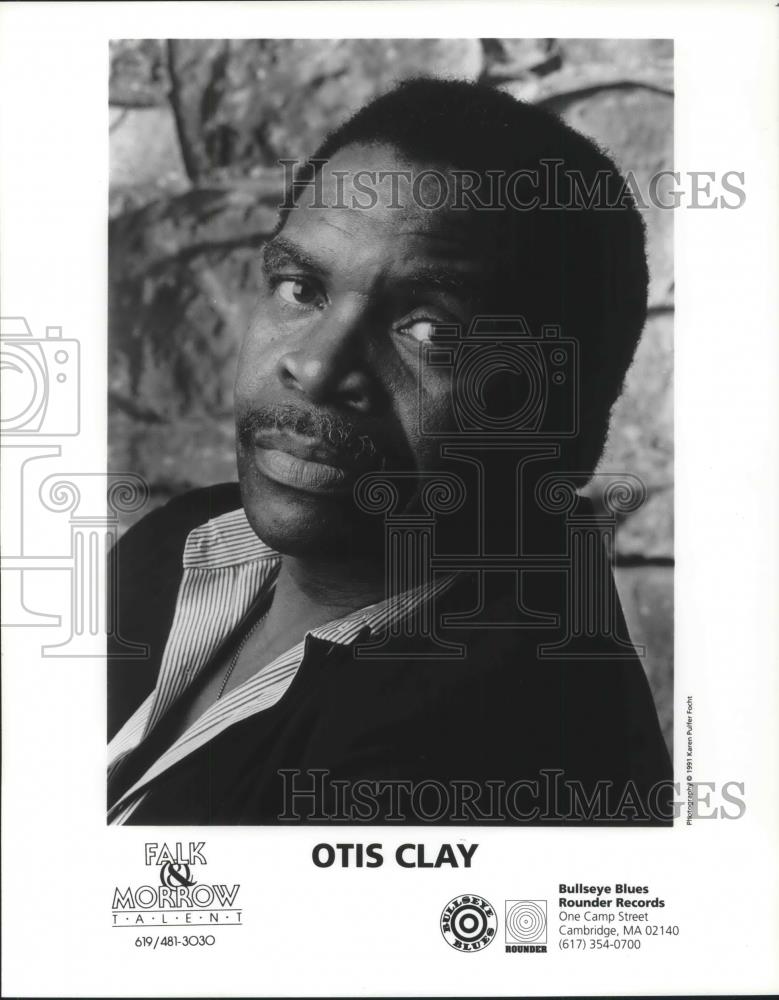 1992 Press Photo Otis Clay R&B Gospel Soul Singer - cvp02487 - Historic Images