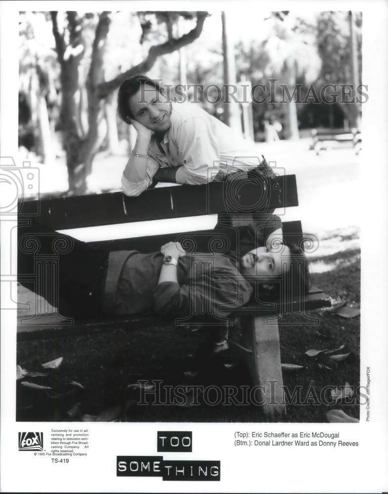 1993 Press Photo Donal Lardner Ward & Eric Schaeffer in Too Something - Historic Images