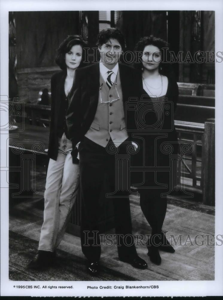 1995 Press Photo Margaret Colin Tom COnti Aida Turturro The Wright Verdicts - Historic Images