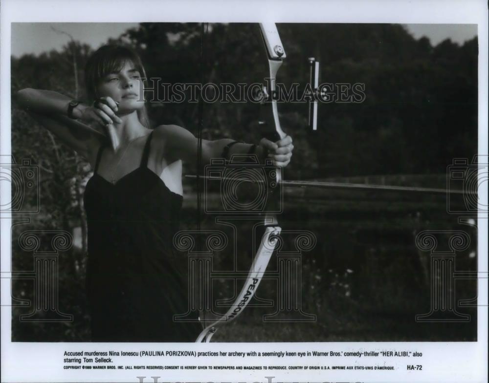 1990 Press Photo Paulina Porizkova stars in Her Ailibi - cvp12245 - Historic Images