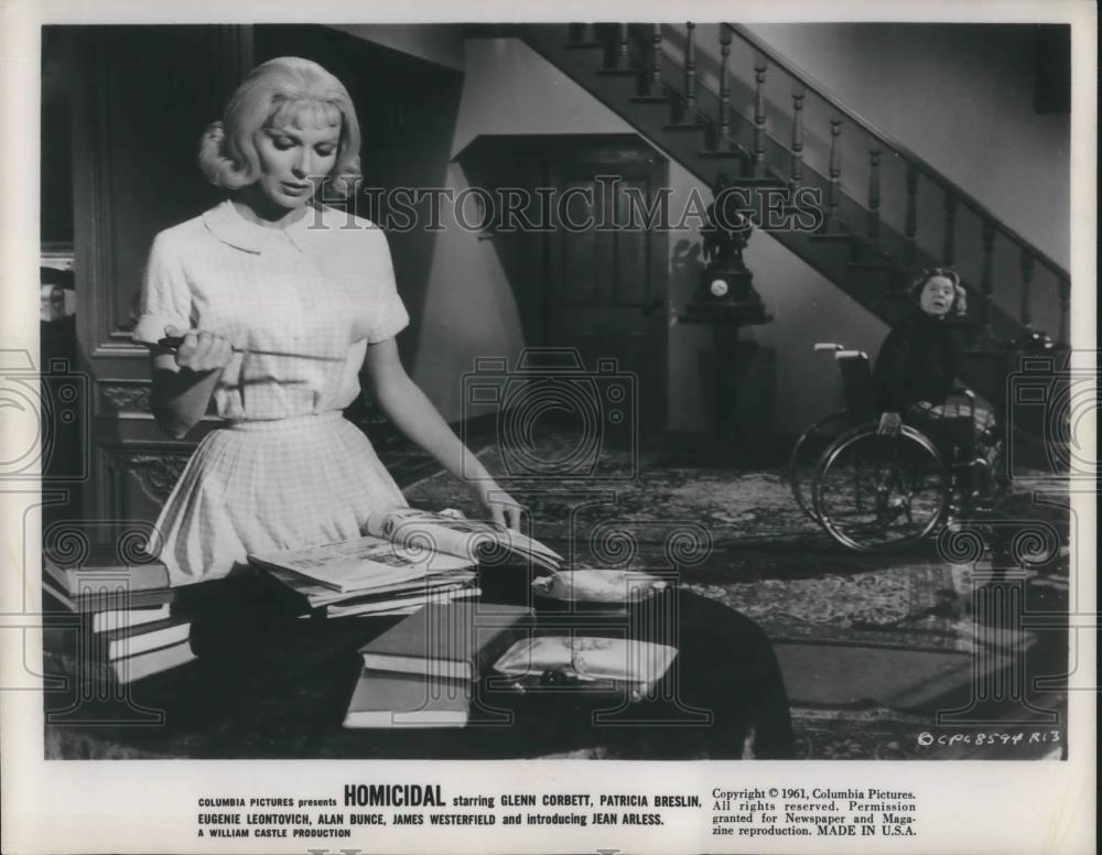 1961 Press Photo Scene from Homicidal - cvp11573 - Historic Images
