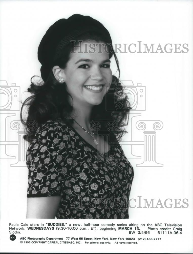 1996 Press Photo Paula Cale stars in Buddies TV Sitcom - cvp09322 - Historic Images