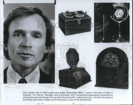 1981 Press Photo Dick Cavett host of HBO Series Remember When - cvp07706 - Historic Images