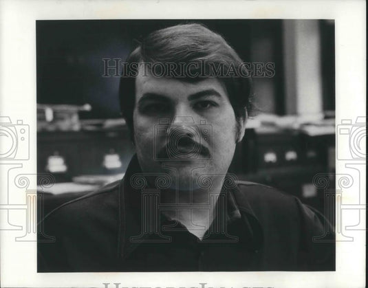 1981 Press Photo James Darling American Football Linebacker - cvp05774 - Historic Images