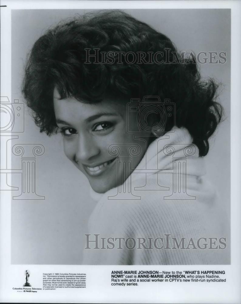 1985 Press Photo Anne Marie Johns Plays Nicole On Whats Happening Now - Historic Images