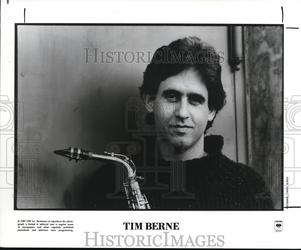 1987 Press Photo Tim Berne Jazz Saxophonist Composer - cvp00692 - Historic Images