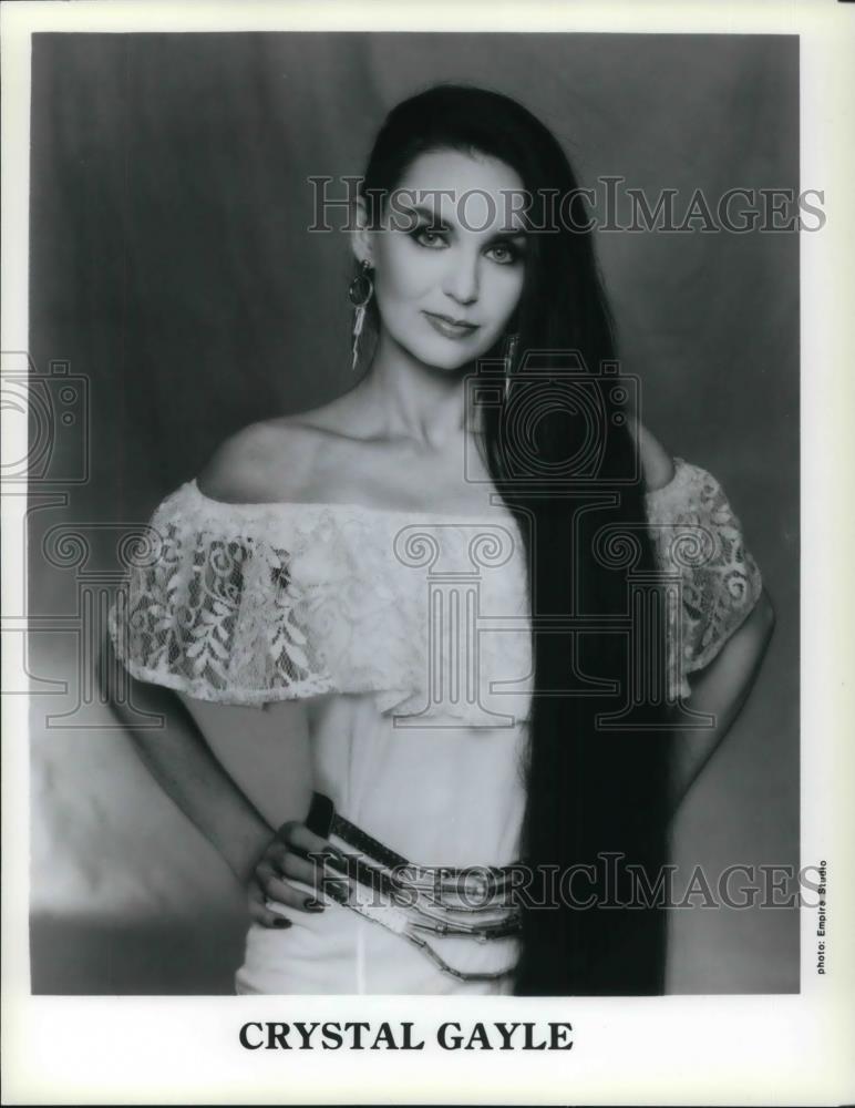 1989 Press Photo Crystal Gayle - cvp11798 - Historic Images