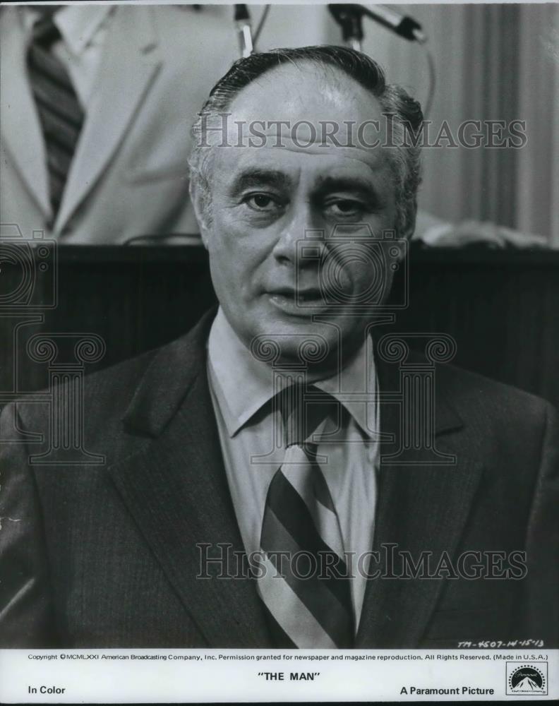 1974 Press Photo Martin Balsam in The Man - cvp14910 - Historic Images