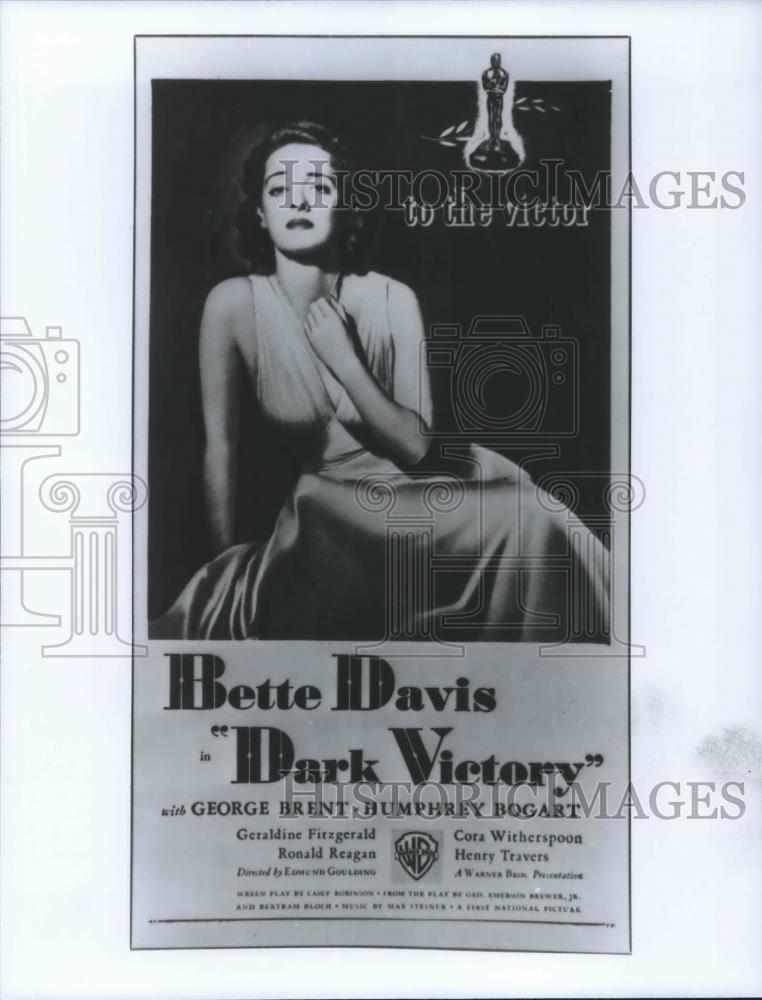 1939 Press Photo Bette Davis in Dark Victory - cvp01643 - Historic Images