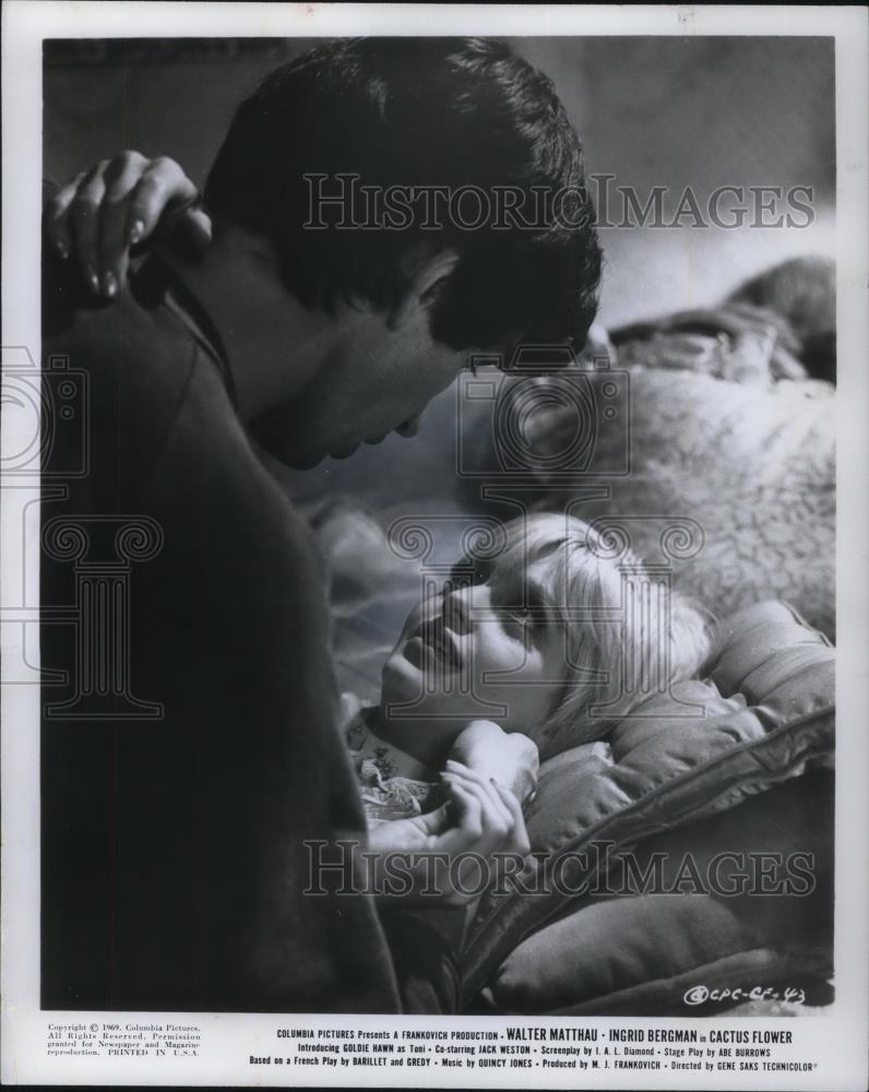 1970 Press Photo Rick Lanz Goldie Hawn Cactus Flower - cvp16107 - Historic Images