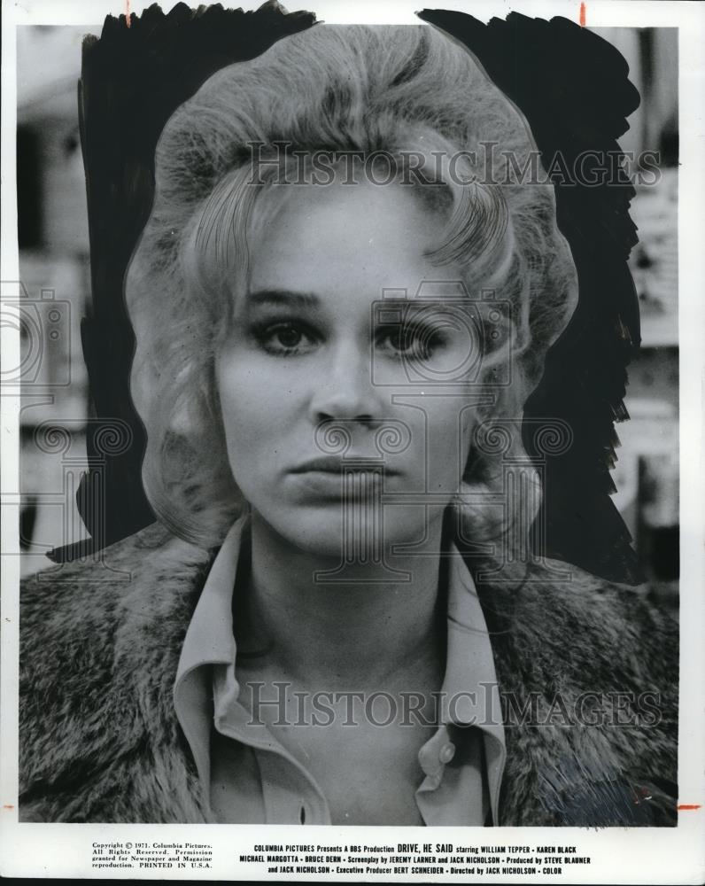 1974 Press Photo Karen Black in Drive He Said - cvp01019 - Historic Images