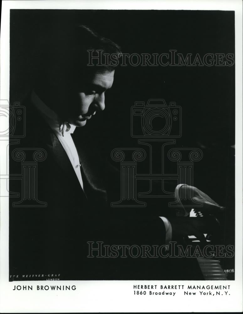 1980 Press Photo John Browning Classical Concert Pianist - cvp01153 - Historic Images