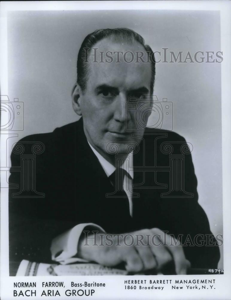 Press Photo Norman Farrow Bass Baritone - cvp12564 - Historic Images