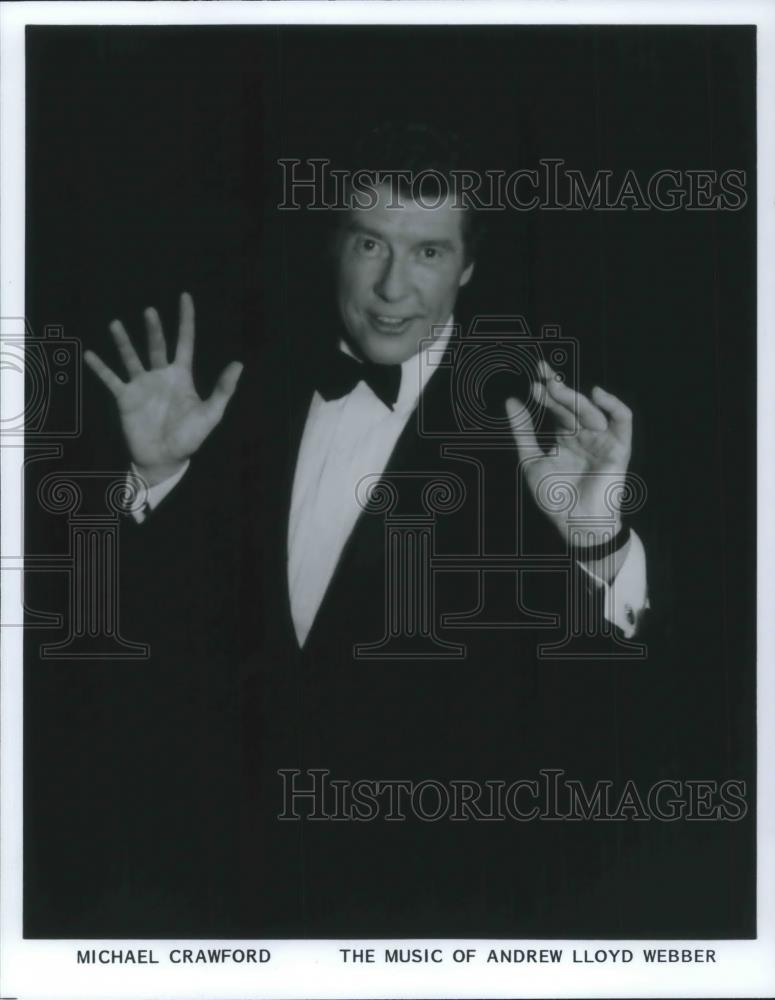 1991 Press Photo Micheal Crawford Singer Sings The Music of Andrew Lloyd Webber - Historic Images