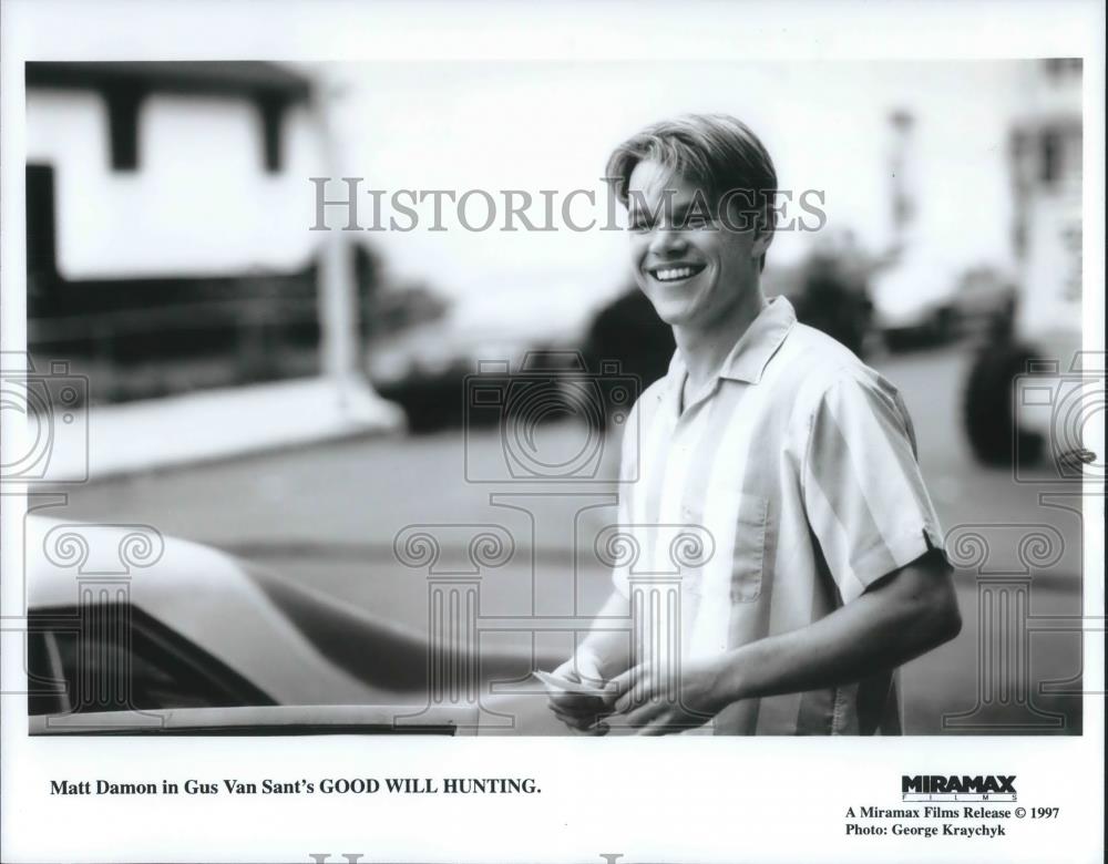 1997 Press Photo Matt Damon in Good Will Huntin - cvp01975 - Historic Images