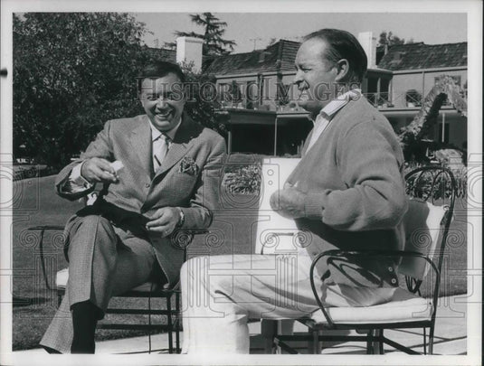 1971 Press Photo Hugh Downs TV Host Bob Hope Comedian Actor - cvp04972 - Historic Images