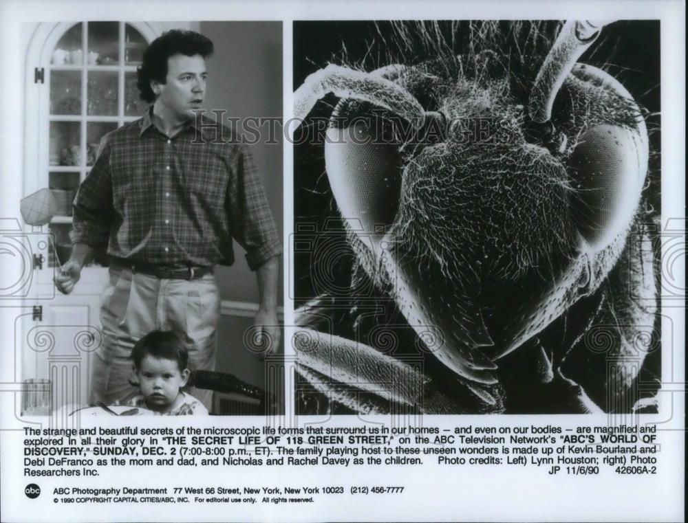 1990 Press Photo Kevin Bourland Hosts Secret Life of 118 Green Street - Historic Images