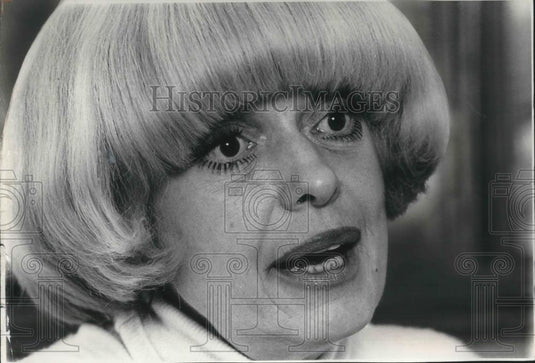 1978 Press Photo Carol Channing Actress Comedian Singer Entertainer - cvp07618 - Historic Images