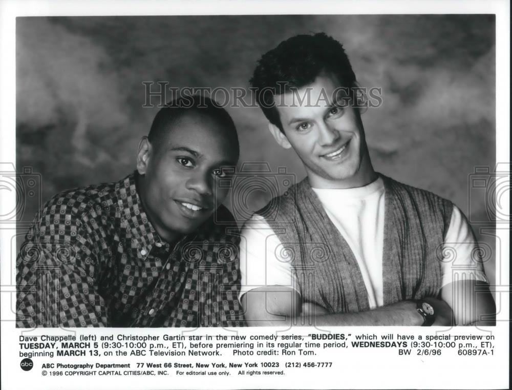 1996 Press Photo Dave Chapelle and Christopher Gartin in Buddies - cvp09112 - Historic Images