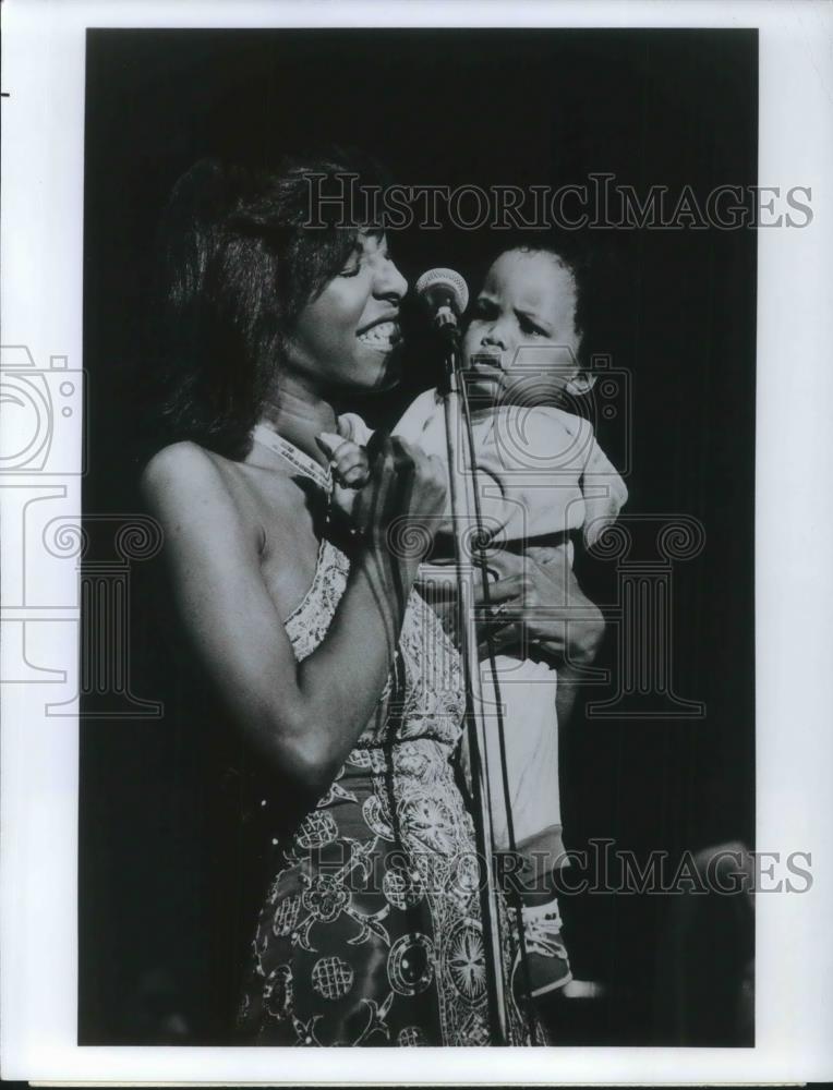 1987 Press Photo Natalie Cole & Son Robert Adam Yancy - cvp04516 - Historic Images
